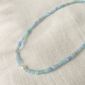 Aqua necklace